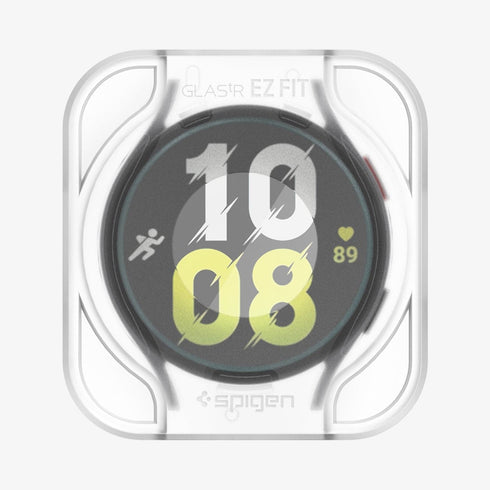 AGL07066 - Galaxy Watch 6 Classic (47mm) Screen Protector EZ FIT GLAS.tR showing the watch face
